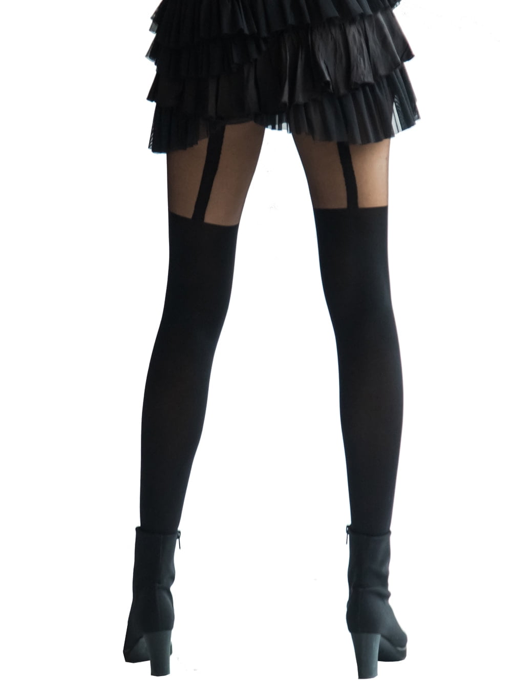 Black Stripes Illusion Thigh High for 