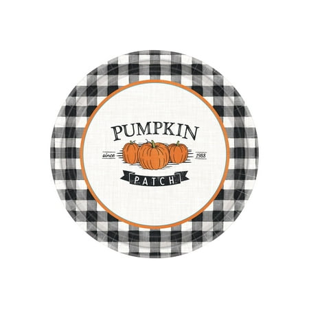 Amscan Harvest Market Fall Round Plates Multicolor 5/Pack (552439)
