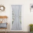 thumbnail image 7 of VHC Brands Sawyer Mill Plaid Cotton Farmhouse Curtains Rod Pocket Tie Back(s) Door Panel, Blue, 7 of 7