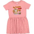 thumbnail image 3 of Inktastic My Grandma Loves Me Monkey Girls Toddler Dress, 3 of 5