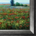 thumbnail image 2 of The Fields of Poppies with Athenian Distressed Silver Frame 20"X24", 2 of 3
