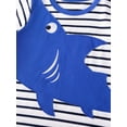 thumbnail image 6 of HWJAD Toddler Baby Boy Clothes Kids 2-7 Years Summer Outfits Cotton Crocodile Print Tees T-shirt + Shorts 2-Pieces Little Boys Shark Set, 6 of 11