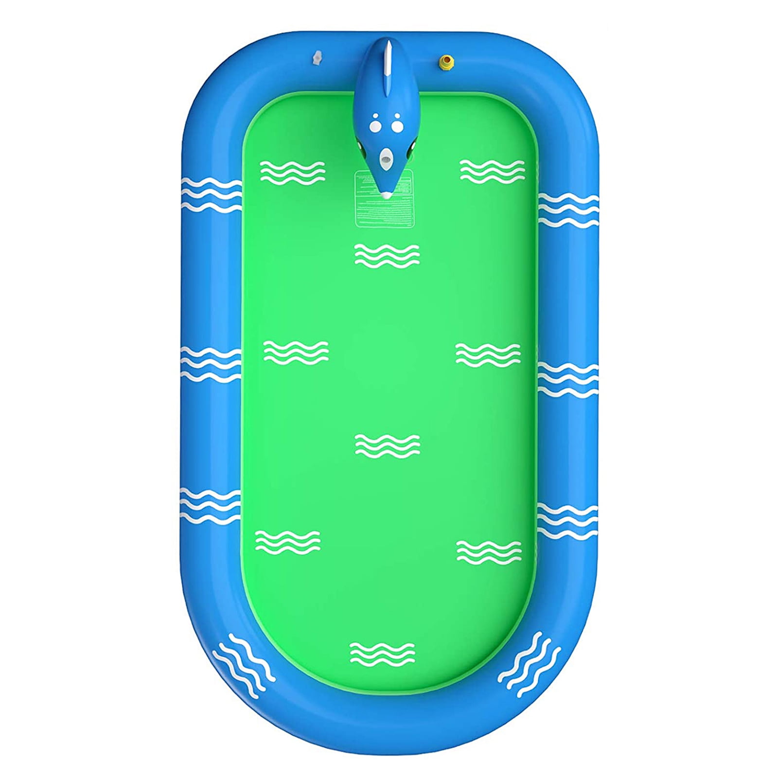 Outdoor Water Play Mat Toys Inflatable Sprinkler Pool 170*103*65CM PVC