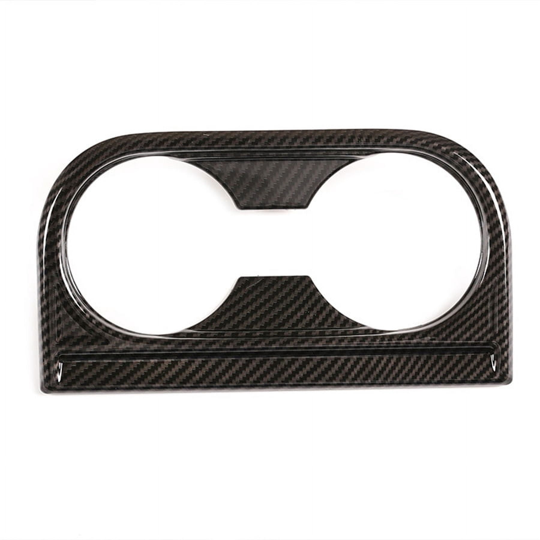 Zyutaosan Carbon Fiber Style Gear Panel & Water Cup Holder Cover Abs For Toyota Tundra 2014-2021