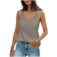 thumbnail image 2 of Womens Tank Top Sleeveless V Neck Women's Fitted Basic Tops Woman Summer Clothes Women's Top, 2 of 8