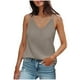 thumbnail image 1 of Camisetas sin mangas con cuello en V para mujer para el verano: camisola de satén de seda sin mangas con tirantes ajustables, diseño estampado, corte ajustado para combinar con otras prendas o para, 1 of 7