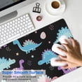 thumbnail image 4 of Long Mouse Pads for Desk,Black Cartoon Dinosaurs Eggs Stars Desk Mats on Top Of Desks, Desk Mouse Pad Extra Large with 3mm Non-Slip Base and Stitched Edge for Gaming,Work,Home 31.5"x11.8", 4 of 5