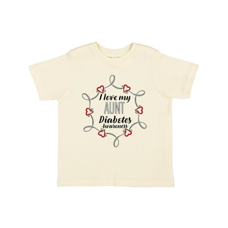 

Inktastic I Love My Aunt Diabetes Awareness Gift Toddler Boy or Toddler Girl T-Shirt