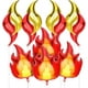 thumbnail image 1 of Juego de globos de fuego y globos de llamas, decoraciones para fiestas de bomberos., 1 of 5