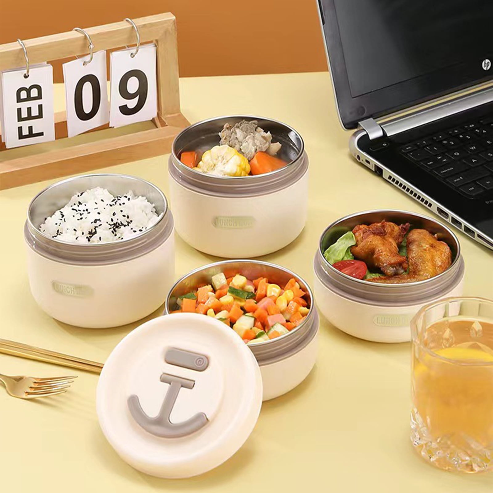 Leakproof Stainless Steel Thermal Lunch Box For Teens And Workers -  Insulated Bento Box For School, Canteen, And Home Kitchen - Stackable And  Portable Food Container - Temu