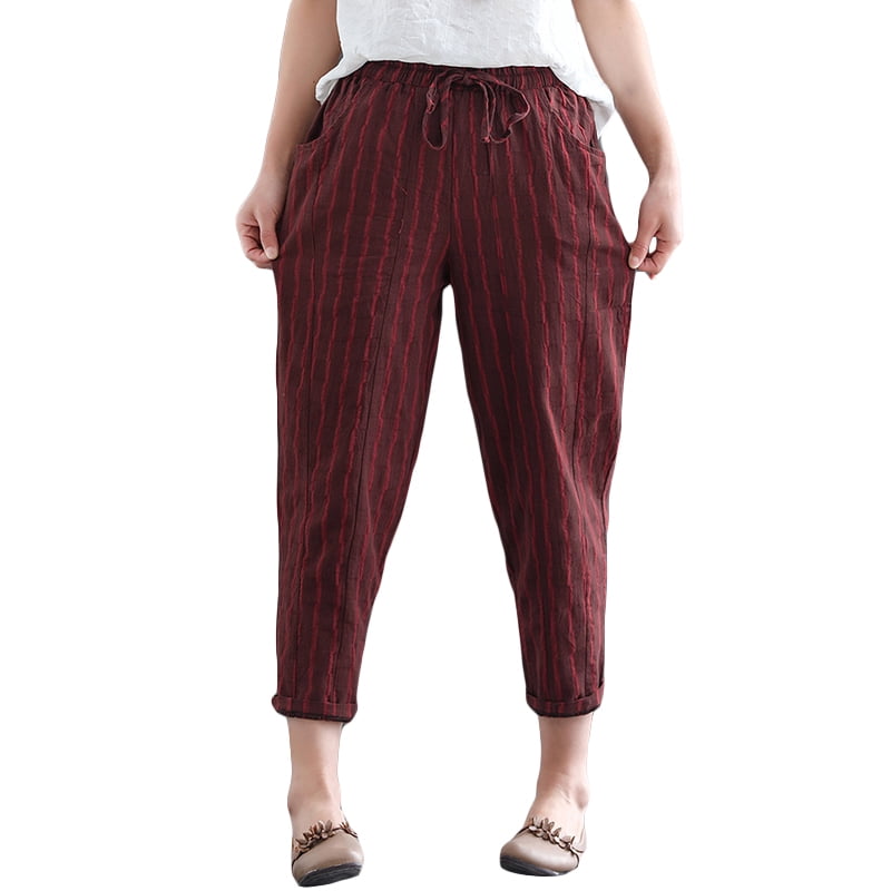 trousers with stripe down the side