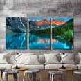 thumbnail image 4 of IDEA4WALL 3 Piece Landscape Canvas Prints Wall Art Green Forest Mountain and Lake - 16"x24"x3 Panels, 4 of 5