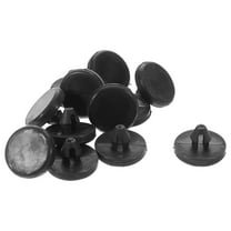 Universal Brake Pedal Stopper Pad Clip for Car Black Plastic 12pcs