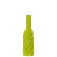 thumbnail image 2 of Urban Trends Ceramic Round Bottle Vase with Wrinkled Sides and MD Gloss Finish, Green, 2 of 3