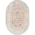 thumbnail image 2 of Rugs.com Aurelia Collection Rug – 4' x 6' Oval Rose Medium-Pile Rug Perfect For Living Rooms, Large Dining Rooms, Open Floorplans, 2 of 3