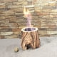 thumbnail image 5 of Brasero de mesa, chimenea pequeña, forma de tocón de , brasero , brasero de mesa para patio al aire libre Marrón, 5 of 9