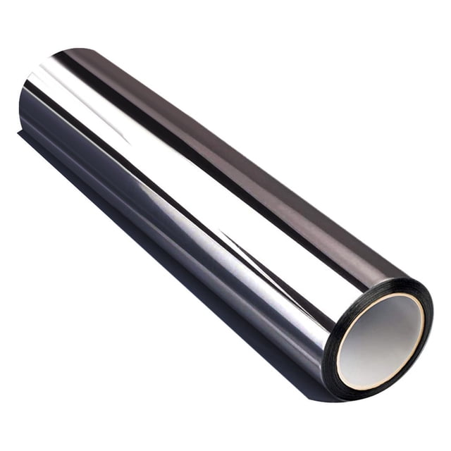 Tyeign One Way Window Film Mirror Effect, Heat Control Uv Blocking Reflective Sticker for Home Office Privacy, Static Cling Glass Tint for Living Room Bedroom, 50 X 200 Cm, 1 X One-Way Window Film