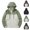 White, variant on Men's Windbreaker Jackets for Men Zipper Pocket Hooded Outdoor Windbreaker Light Water Resistant Full Zip Elastic Cuff Hiking Commute Jacket White 3XL