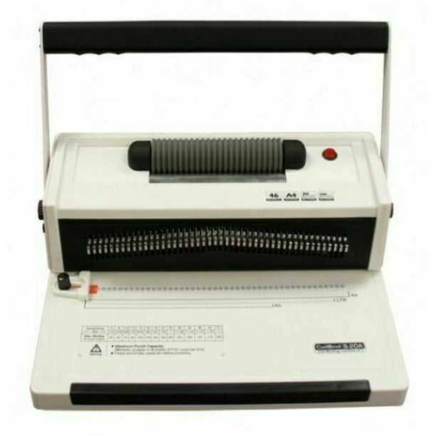 Manual Spiral Coil Binding Machine with Electrical Inserter S20A FREE