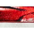 thumbnail image 6 of Rectangle Maybelle Red Shag 3 ft. x 5 ft. Area Rug for Entryway, Living Room, Dinning Room, etc., 6 of 7
