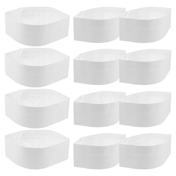 LULULION 20Pack Paper Kitchen Hat Unisex Elastic Chef Hat for Outdoor Barbecue Theme Party