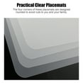 4pcs Clear Placemats for Dining Table, EEEkit 16x12inch Plastic Dining