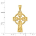 thumbnail image 3 of Real 14kt Yellow Gold Celtic Cross Pendant; for Adults and Teens; for Women and Men, 3 of 3