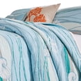 thumbnail image 3 of Maritsa Five Piece King Size Fabric Quilt Set with Coastal Prints, Blue, 3 of 5