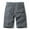 Gray, variant on Mens Outdoor Casual Shorts Quick Dry Fishing Hiking Shorts Solid Zipper Button Pockets Shorts