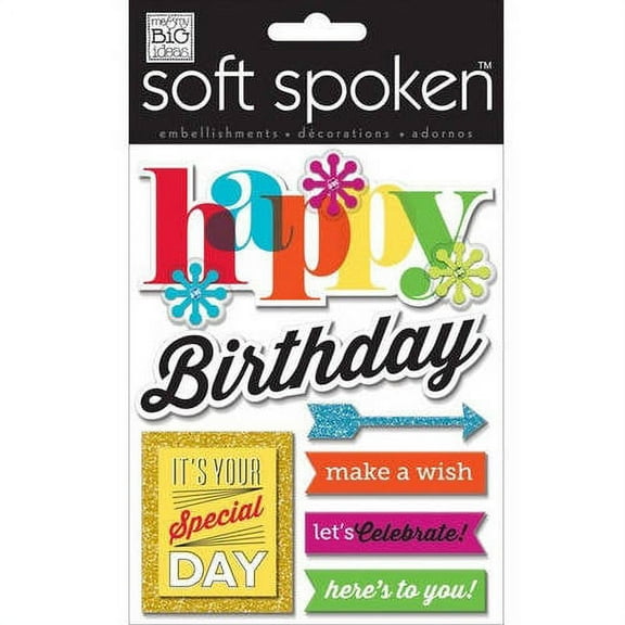 Soft Spoken Themed Embellishments