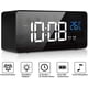 thumbnail image 1 of Reloj despertador digital, reloj de mesa digital LED con función de control de voz y visualización de temperatura, alarma de espejo con alarma dual Tiempo de repetición 4 niveles, 1 of 5