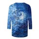 thumbnail image 5 of Xuyuer Unisex Print 3/4 Sleeve Tee - Fashion Women's Loose Casual Round Neck 3/4 Sleeve Oversized Top for Music Festival Grounds, and Free-Spirited Gender-Neutral Layered Street Style, 5 of 7
