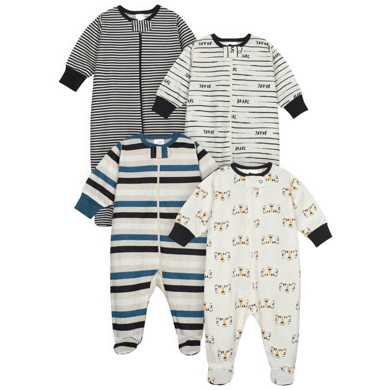 Onesies Brand Baby Boy Sleep N Play 4-Pack photo 1