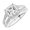 platinum, variant on Platinum 1.75 Carat LAB GROWN IGI CERTIFIED DIAMOND Split Shank Double Row Princess And Halo Pave Set Princess Cut Diamond Engagement Ring (I-J Color SI1-SI2 Clarity 1 Ct Center)