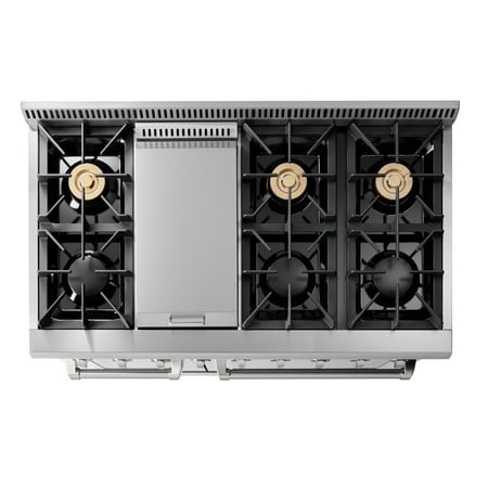 Thor Kitchen - 6.7cu ft Freestanding  Double Oven Convection Gas Range - Stainless steel