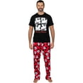 thumbnail image 2 of Disney Mens Mickey Mouse Pajama Tee and Lounge Pant Set, The True Original, Multi Black, Size: Medium, 2 of 2