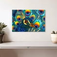 thumbnail image 2 of Elephant Stock Insane Peacock Wall Art - Horizontal Canvas Wall Art - Living Room Wall Decor - Animal Canvas - Turquoise And Teal Decor By Daniel Jean-baptiste - 12" x 8", 2 of 8