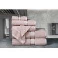 thumbnail image 3 of Ample Decor 100% Cotton 6 Pcs Bath Towel Set, Luxury Bath Towels for Bathroom - 2 Bath Towels, 2 Hand Towels, 2 Washcloths - Soft Pink, 3 of 9