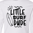 thumbnail image 4 of Inktastic Little Surf Dude with Surfboard Long Sleeve Youth T-Shirt, 4 of 5