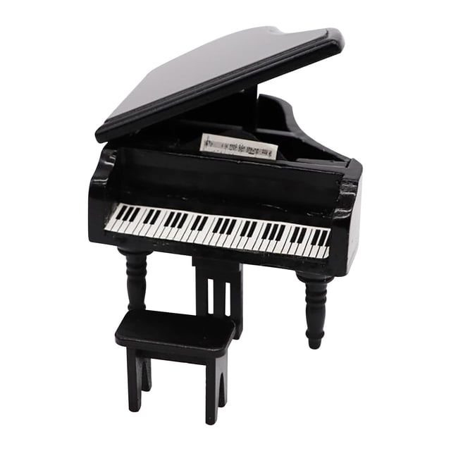 RKSTN Décoration Maison Moderne Mini Piano 1:12 Maison de Poupée Simulation Modèle Piano de Poche Piano à Queue Décoration