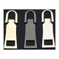 thumbnail image 3 of Langgg 3pcs/set Reusable Zippers Pull Tab - Universal Metal Zippers Replacement Zippers Replacement Header No. 3 * Gun color 1Set, 3 of 6