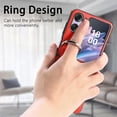 thumbnail image 3 of for Oppo Find N2 Flip Case with Ring, Slim PU Leather Protective Cover Phone Case Oppo Find N2 Flip ZH Orange, 3 of 18