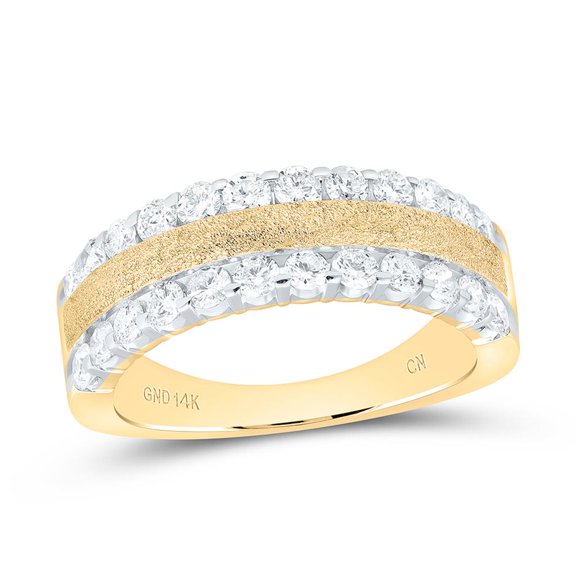 Diamond Mens Machine Set Band 1cttw