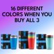 thumbnail image 2 of Vasos de cerveza de acero inoxidable Real Deal Steel Rainbow, 473 ml x8, 2 of 9