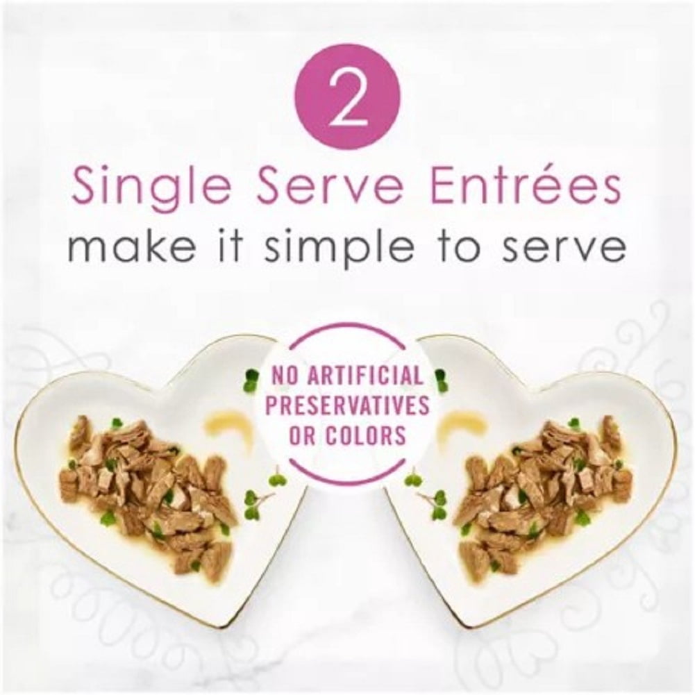 (24 pack) Purina Fancy Feast Petites Seared Salmon Entree with Spinach in Gravy Wet Cat Food, 2.8 oz, 12 Pack