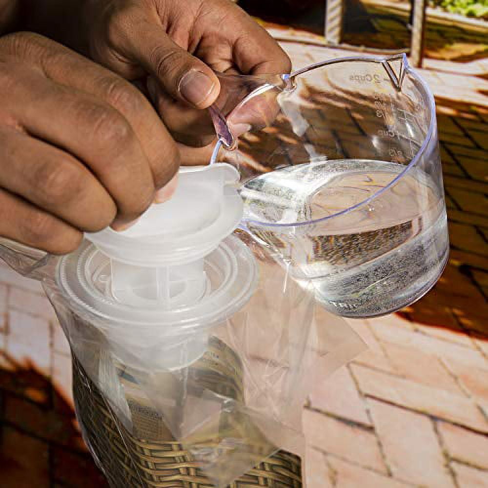 (2 pack) Black Flag Outdoor Disposable Fly Trap, Waterproof, Attracts All Major Species, 3 oz