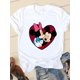 thumbnail image 1 of Disney Print Lovely Trend 90s Clothing Mickey Mouse Tee Shirt Casual Fashion Women Cartoon Graphic Short Sleeve T-shirtsXXL Gao Jinjia LED, 1 of 2