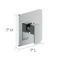 thumbnail image 5 of Design House Karsen II Modern Single-Handle Shower Valve Trim with Escutcheon, Polished Chrome, 5 of 11