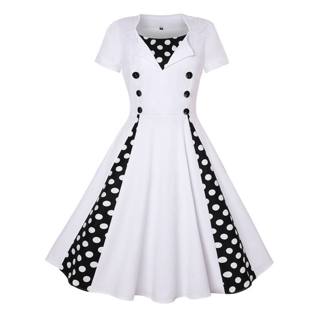 mfyjkho Vestidos de verano para mujer, Vestido ajustado con estampado floral y empalme en contraste para mujer Vestidos de fiesta para mujer xxxl
