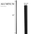 thumbnail image 4 of Senmit Balustres de Terrasse en Aluminium 32 Pouces x 3/4 - Barreaux de Rambarde de Terrasse en Métal pour Intérieur Extérieur - Barreaux d'Escalier Ronds Creux pour Terrasse Véranda - Revêtement Noir Mat, Lot de 100, 4 of 4